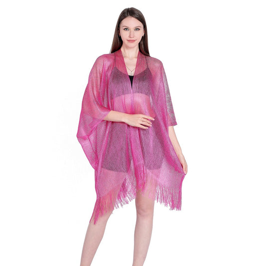 Blusa Playera con Cintas Doradas y Plateadas - Protección Solar Elegante - Image 2