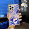 Funda Transparente con Efecto Agua y Brillo Láser para Celular