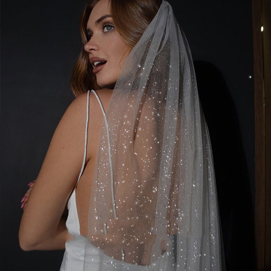 Diadema Nupcial Brillante Elegante para Novia
