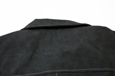 Chaqueta de Cuero PU Punk Desgastada para Hombre - Image 10