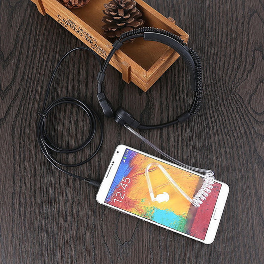 Micrófono de Garganta para Celular con Cable - Auricular Táctico de Comunicación - Image 8