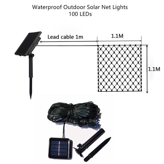 Lámpara Solar de Malla LED para Jardín - Luces Decorativas Multicolor Bajo Voltaje - Image 23