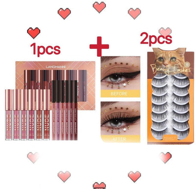 Set de 12 Piezas: 6 Labiales Mate + 6 Delineadores Waterproof de Larga Duración - Image 7