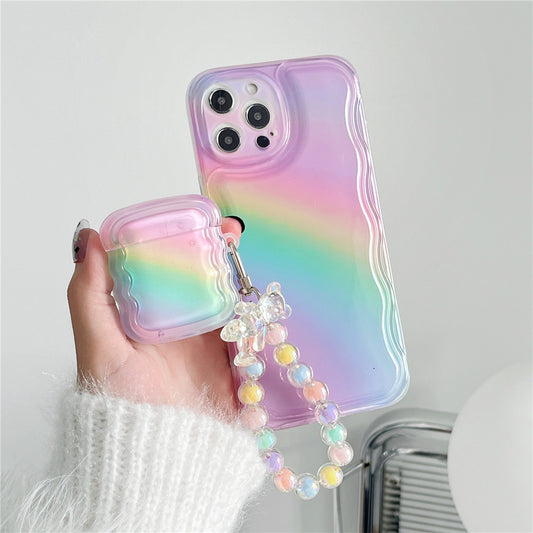 Funda Transparente Arcoíris a Prueba de Caídas para Teléfono - Image 2
