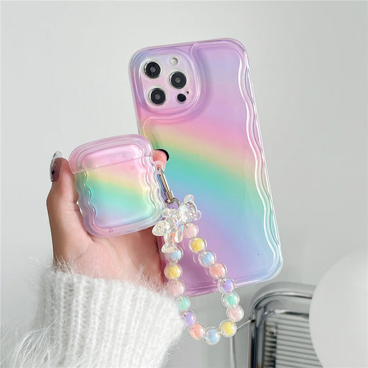 Funda Transparente Arcoíris a Prueba de Caídas para Teléfono - Image 2