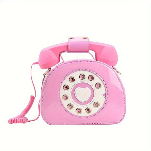Bolso Bandolera Retro Teléfono para Mujer - Cuero PU Casual y Versátil - Image 5