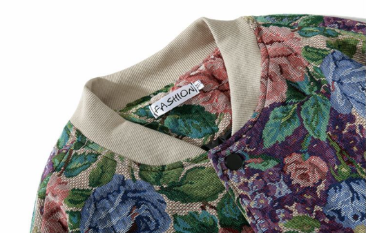 Chaqueta Harajuku Jacquard Retro para Hombre - Image 7