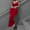 Vestido Midi Ajustado con Mangas Cortas y Volantes