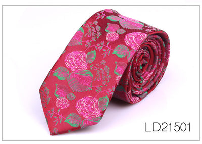 Corbata Casual Moderna con Estampado Floral - Ancho 6cm - Image 2