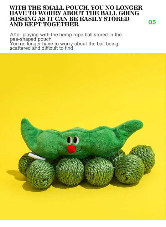 Juguetes Interactivos para Gatos - Pelotas de Sisal y Bastón Teaser - Image 14