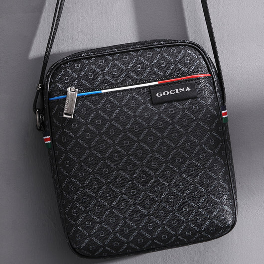 Bolsa Mensajero de Cuero para Hombre de Un Solo Hombro - Gran Capacidad - Image 5