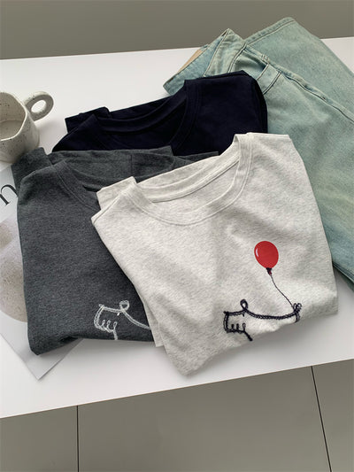 Camiseta Holgada para Mujer con Estampa de Cachorro Globo - Image 26