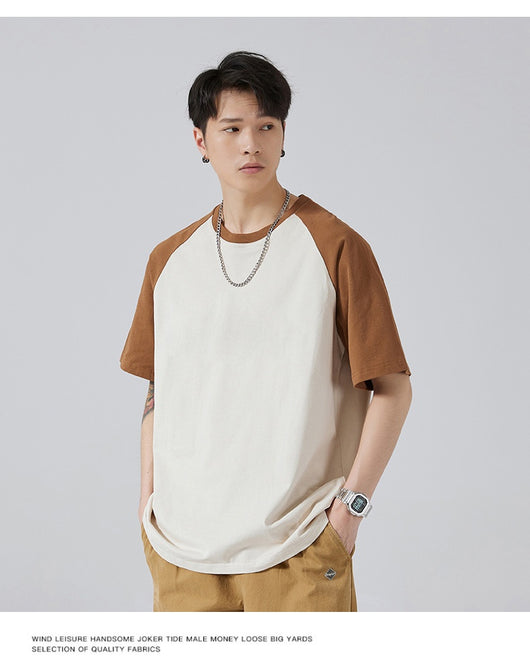 Camiseta Holgada de Algodón con Manga Raglán para Hombre - Image 14