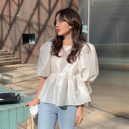 Blusa Retro Rejuvenecedora para Mujer Talla Pequeña - Image 9