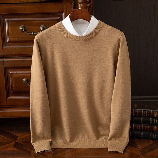 Suéter Holgado de Cuello Redondo para Hombre - Manga Larga Casual y Profesional - Image 11