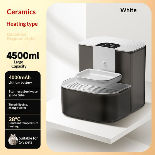 Fuente de Agua para Mascotas con Control Termostático y Flujo Automático Inclinado - Image 13