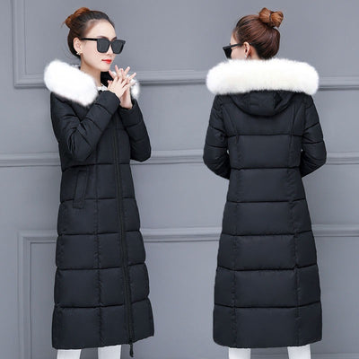 Abrigo Largo Acolchado Estilo Coreano Hasta la Rodilla - Image 10