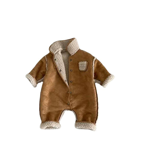 Pijama Tipo Jumpsuit de Felpa para Niños - Estilo Coreano - Image 5