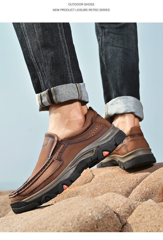 Zapatos Casuales de Cuero para Hombre Talla Grande - Cómodos y Ligeros - Image 10