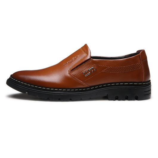 Zapatos Formales de Cuero para Hombre - Estilo Business Casual Punta Redonda - Image 6