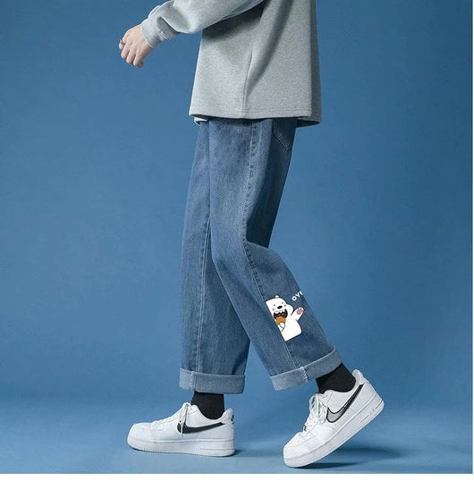 Pantalones Casuales de Mezclilla Clara para Hombre - Image 6