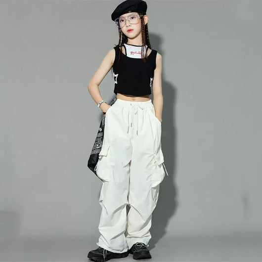 Overol Holgado Estilo Western para Niñas con Piernas Anchas - Image 17