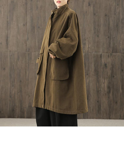 Chaqueta Impermeable Suelta Talla Grande para Mujer - Abrigo Deportivo de Manga Larga - Image 11
