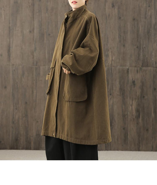 Chaqueta Impermeable Suelta Talla Grande para Mujer - Abrigo Deportivo de Manga Larga - Image 11