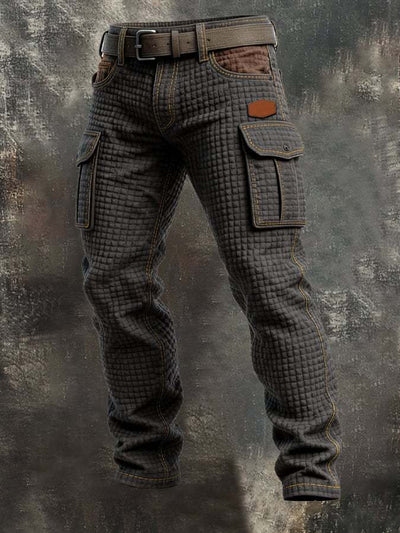 Pantalones de Trabajo Vintage Punk para Hombre - Image 17