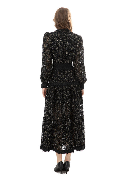 Falda Larga de Encaje Transparente para Mujer - Image 6
