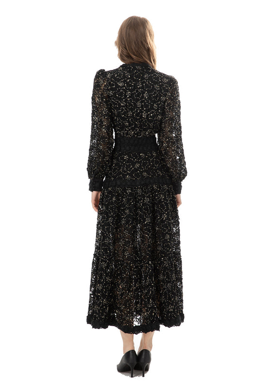 Falda Larga de Encaje Transparente para Mujer - Image 6