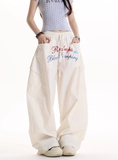 Pantalones Anchos Casual Retro Estilo Hot Girl - Image 8