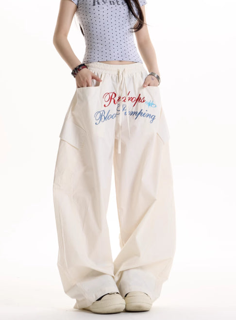 Pantalones Anchos Casual Retro Estilo Hot Girl - Image 8