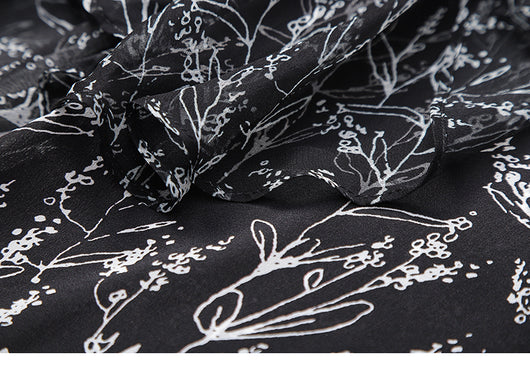 Blusa de Seda Estampada Manga Larga para Mujer - Image 17