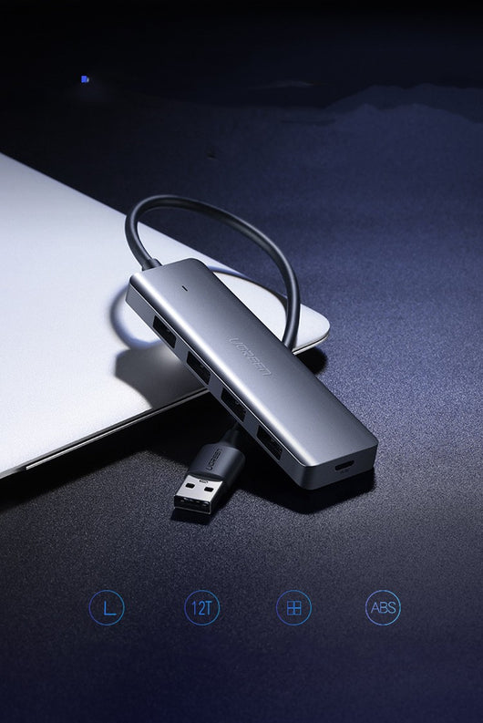 Hub Divisor USB 4 Puertos Alta Velocidad con Puerto de Alimentación - Image 11