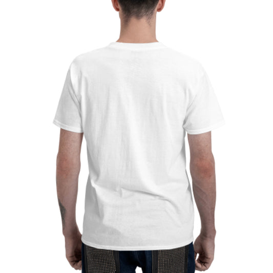 Men's basic short sleeve t-shirt in a solid teal color, featuring a comfortable crew neck and relaxed fit.