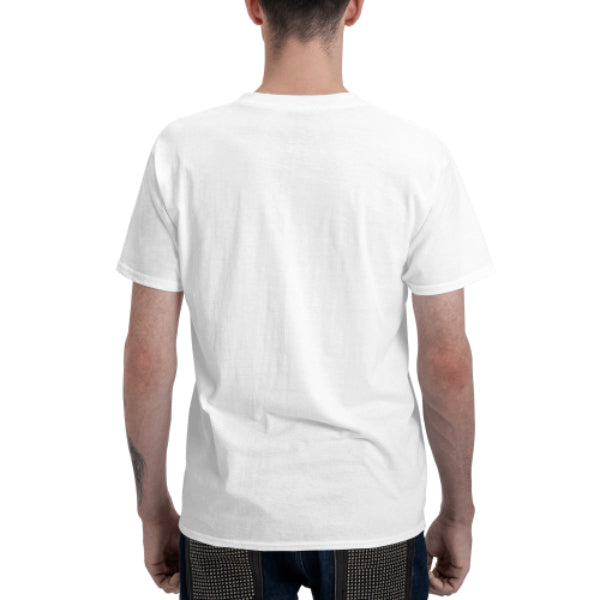 Men's basic short sleeve t-shirt in a solid teal color, featuring a comfortable crew neck and relaxed fit.