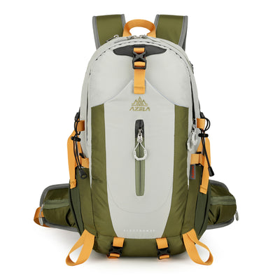 Mochila de Trekking AZELA Electron 40L - Blanco y Azul Marino para Senderismo y Viajes - Image 14