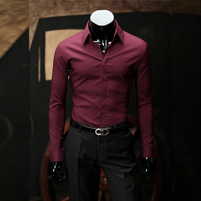 Camisa Ejecutiva Slim Fit de Manga Larga para Hombre - Image 3