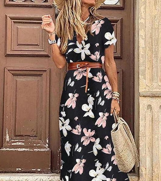 Vestido Floral con Escote en V Simiya - Image 14