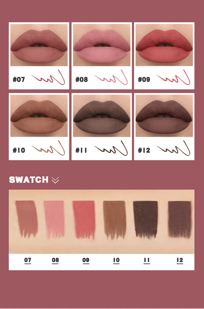 Delineador Labial Líquido Mate Impermeable Sin Mancha - Image 38