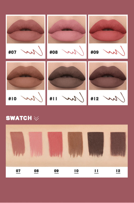 Delineador Labial Líquido Mate Impermeable Sin Mancha - Image 38