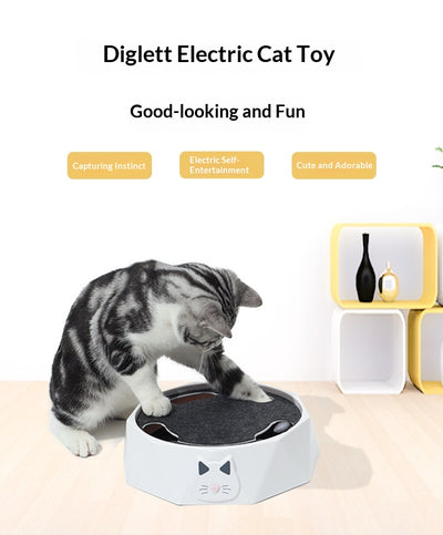 Juguete Interactivo Giratorio para Gatos con Ratón de Peluche y Motor Automático - Image 10