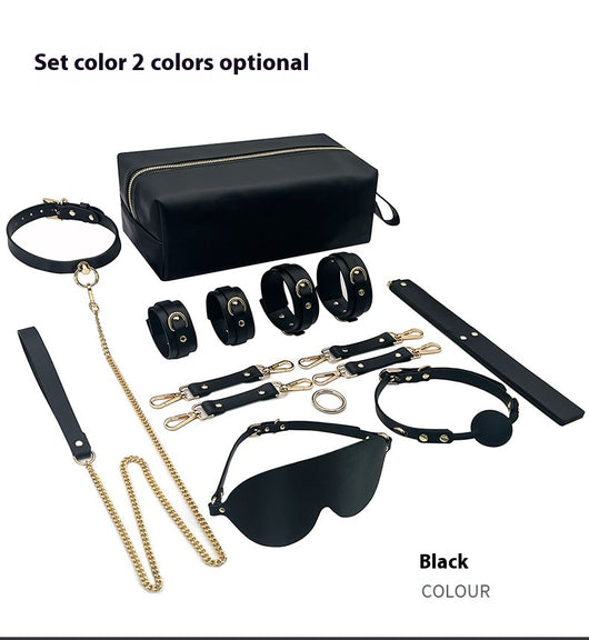 Set Completo de 9 Piezas para Parejas - Bolsa de Cuero, Pulsera, Accesorios Íntimos - Image 12