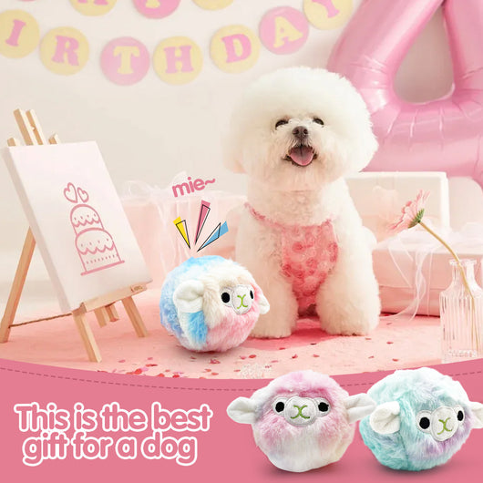 Juguete Masticable Interactivo con Sonidos para Mascotas - Esfera TPR Resistente