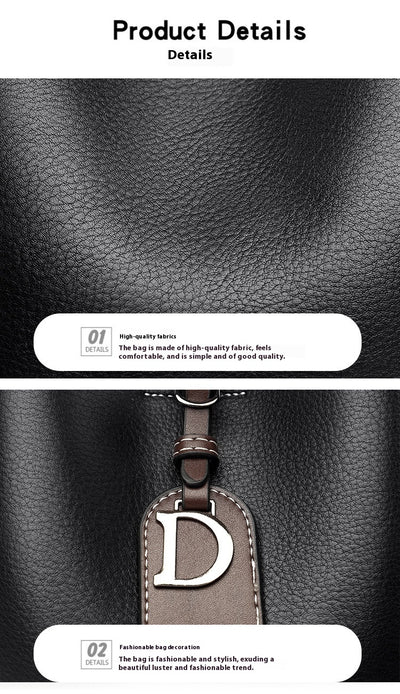 Bolso de Cuero Retro Estilo Bucket - Bandolera Suave y Versátil - Image 20