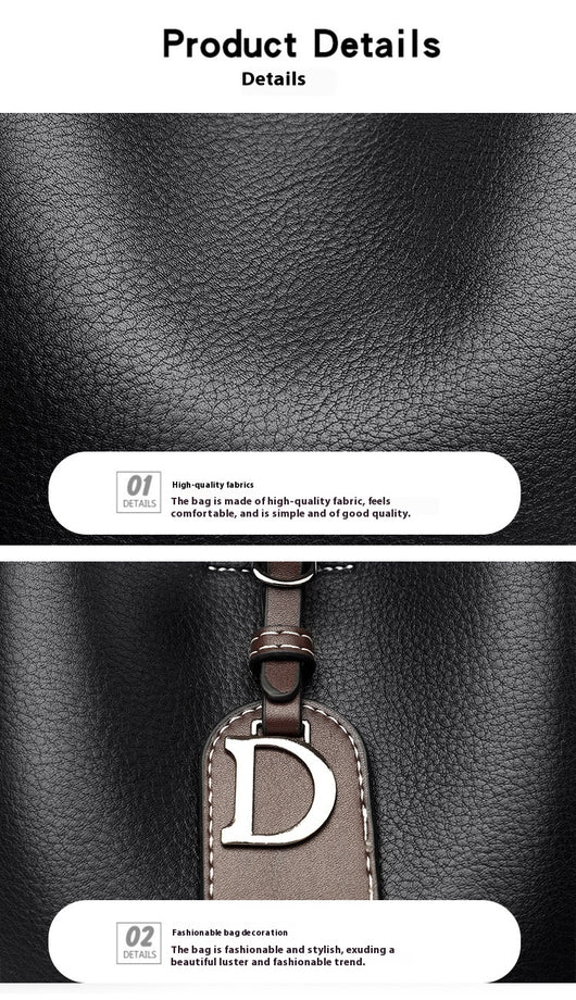 Bolso de Cuero Retro Estilo Bucket - Bandolera Suave y Versátil - Image 20
