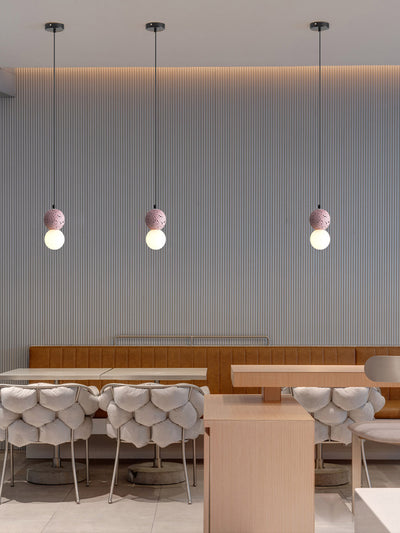 Lámpara Colgante Nórdica Decorativa de Terrazzo para Restaurantes y Cafés - Image 8