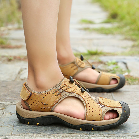 Sandalias de Cuero Vacuno para Hombre - Transpirables y Resistentes - Image 10