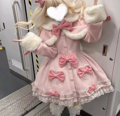 Abrigo de Invierno para Mujer con Moño Adorable - Image 12